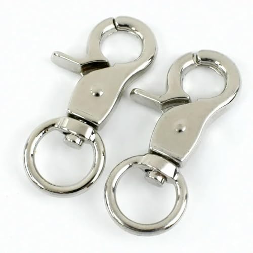 CIVIOOH 5-20Pcs 13mm Metal Buckle for Bag Strap Small Carabiner Swivel Lobster Clasp Webbing Trigger Clip Snap Hook Keychain Accessories von CIVIOOH