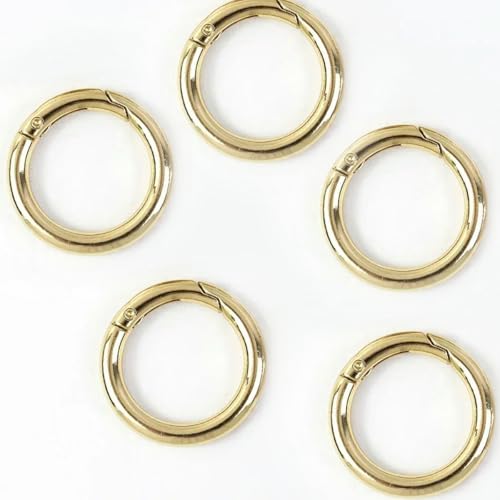 CIVIOOH 5Pcs Bag Buckles Metal O D Ring Clip Clasp Glide Slider Hook Backpack Belt Strap DIY Hardware Sewing Accessories von CIVIOOH