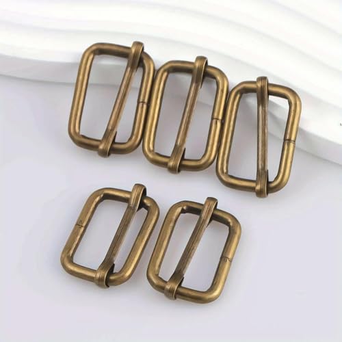 CIVIOOH 5pcs Metal Roller Buckle Ring for Belt Bags DIY Accessories Pin Buckle Webbing Slider Strap von CIVIOOH