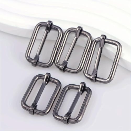 CIVIOOH 5pcs Metal Roller Buckle Ring for Belt Bags DIY Accessories Pin Buckle Webbing Slider Strap von CIVIOOH