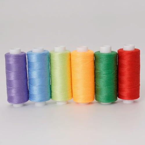 CIVIOOH 6 Stück/Packung, sortiertes Nähgarn aus Polyester für DIY-Nähstickereien CIVIOOH 6 Stück/Packung, sortiertes Nähgarn aus Polyester für DIY-Nähstickereien von CIVIOOH