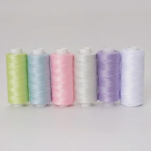 CIVIOOH 6 Stück/Packung, sortiertes Nähgarn aus Polyester für DIY-Nähstickereien CIVIOOH 6 Stück/Packung, sortiertes Nähgarn aus Polyester für DIY-Nähstickereien von CIVIOOH