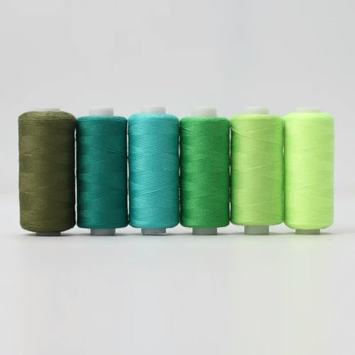 CIVIOOH 6 Stück/Packung, sortiertes Nähgarn aus Polyester für DIY-Nähstickereien von CIVIOOH