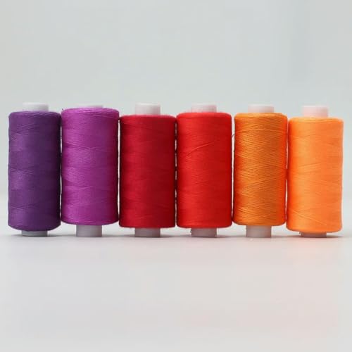 CIVIOOH 6 Stück/Packung, sortiertes Nähgarn aus Polyester für DIY-Nähstickereien CIVIOOH 6 Stück/Packung, sortiertes Nähgarn aus Polyester für DIY-Nähstickereien von CIVIOOH