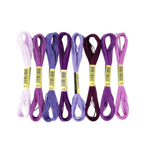 CIVIOOH 8-teiliges mehrfarbiges Faden-Set aus Baumwolle zum Kreuzstich, zum Nähen, Stickgarn, Floss-Set, DIY-Nähwerkzeuge, Basteln, 6 Stränge CIVIOOH 8-teiliges mehrfarbiges Faden-Set aus Baumwolle zum Kreuzstich, zum Nähen, Stickgarn, Floss-Set, DIY-Nähwerkzeuge, Basteln, 6 Stränge von CIVIOOH
