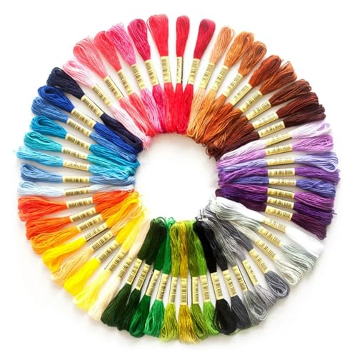 CIVIOOH 8-teiliges mehrfarbiges Faden-Set aus Baumwolle zum Kreuzstich, zum Nähen, Stickgarn, Floss-Set, DIY-Nähwerkzeuge, Basteln, 6 Stränge CIVIOOH 8-teiliges mehrfarbiges Faden-Set aus Baumwolle zum Kreuzstich, zum Nähen, Stickgarn, Floss-Set, DIY-Nähwerkzeuge, Basteln, 6 Stränge von CIVIOOH