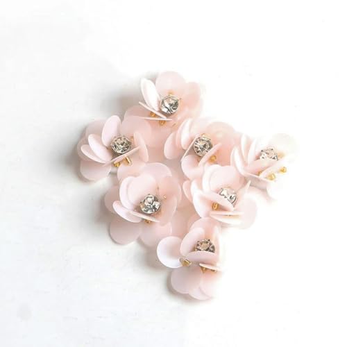 CIVIOOH Handgemachte Aufnäher mit Kristall-Pailletten-Blumen zum Aufnähen für Schuhe, Taschen, Kleidungszubehör, Basteln, 10 Stück CIVIOOH Handgemachte Aufnäher mit Kristall-Pailletten-Blumen zum Aufnähen für Schuhe, Taschen, Kleidungszubehör, Basteln, 10 Stück von CIVIOOH