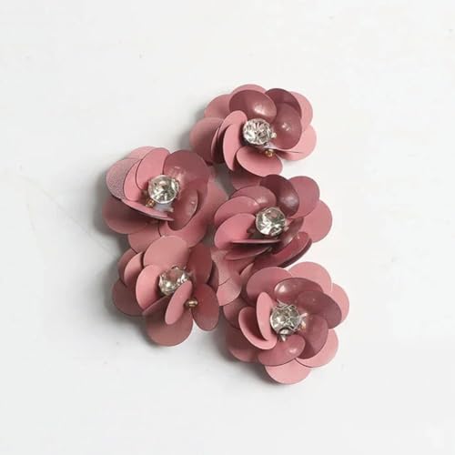 CIVIOOH Handgemachte Aufnäher mit Kristall-Pailletten-Blumen zum Aufnähen für Schuhe, Taschen, Kleidungszubehör, Basteln, 10 Stück CIVIOOH Handgemachte Aufnäher mit Kristall-Pailletten-Blumen zum Aufnähen für Schuhe, Taschen, Kleidungszubehör, Basteln, 10 Stück von CIVIOOH