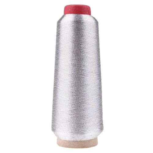 CIVIOOH Metallic-Stickgarn, Gold/Silber, Maschinenstickgarn, Polyester-Nähgarn, Spulen zum Sticken von CIVIOOH