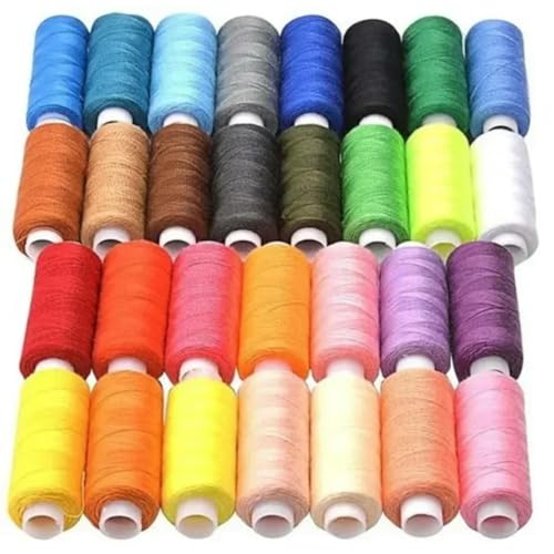 CIVIOOH Polyestergarn-Set – 250 Yards pro Spule für Handnähmaschinen, 100 Farben CIVIOOH Polyestergarn-Set – 250 Yards pro Spule für Handnähmaschinen, 100 Farben von CIVIOOH