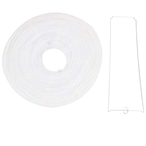 1 x Lampenschirm aus japanischem Papier, für Hochzeit, Party, 40 cm, cremeweiß 1 x Lampenschirm aus japanischem Papier, für Hochzeit, Party, 40 cm, cremeweiß von CIWEI