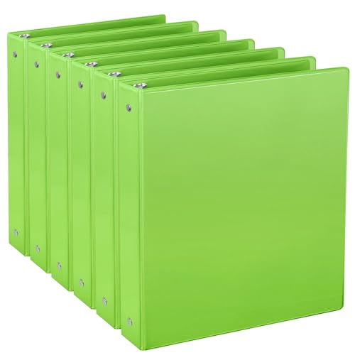 CIXILDTS Ringbuch mit 3 Ringen, Standard-Ringbuch, passend für Briefpapier, Präsentation, 2,5 cm Ordner, 6 Stück, Grün CIXILDTS Ringbuch mit 3 Ringen, Standard-Ringbuch, passend für Briefpapier, Präsentation, 2,5 cm Ordner, 6 Stück, Grün von CIXILDTS
