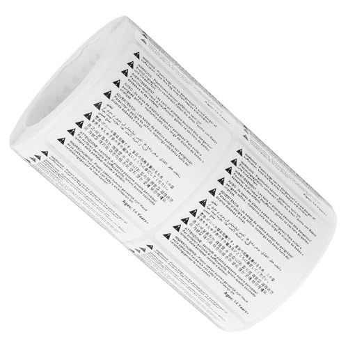 CIYODO 1 Rolle Erstickungswarnaufkleber Selbstklebende für Verpackungen Warnhinweise für Glatte Oberflächen für Versand CIYODO 1 Rolle Erstickungswarnaufkleber Selbstklebende für Verpackungen Warnhinweise für Glatte Oberflächen für Versand von CIYODO