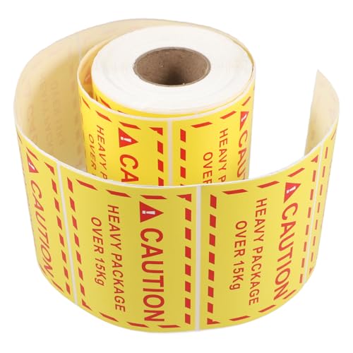 CIYODO 1 Rolle Übergewicht Warnaufkleber für Schwere Pakete Selbstklebende Etiketten für und Hochhaftend für Versand von Paketen CIYODO 1 Rolle Übergewicht Warnaufkleber für Schwere Pakete Selbstklebende Etiketten für und Hochhaftend für Versand von Paketen von CIYODO