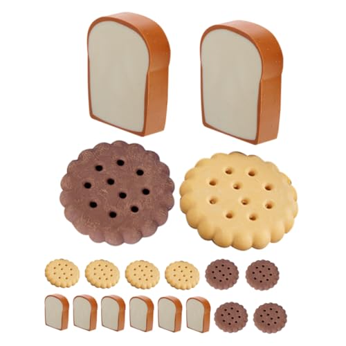 CIYODO 1 Satz Kreative Keksform Radiergummis Teiliges mit Toast und Lustige Lebensmittel Radiergummis für Schulbelohnungen und Diy Projekte Partygeschenke und Dekorationen von CIYODO