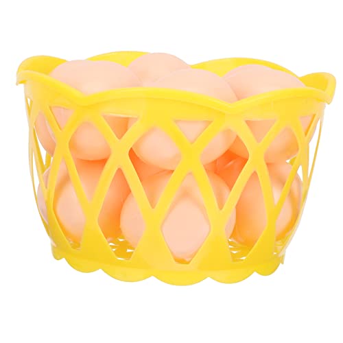 CIYODO 1 Satz Kunststoff Eier für DIY Osterdekoration Bunte Bemalbare Simulationseier mit Korb für Kreative Bastelprojekte und Spielspaß CIYODO 1 Satz Kunststoff Eier für DIY Osterdekoration Bunte Bemalbare Simulationseier mit Korb für Kreative Bastelprojekte und Spielspaß von CIYODO