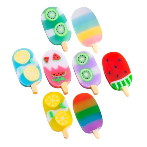CIYODO 1 Satz Mini Radiergummis Im Eiscreme Design Süßes Kawaii Schulmaterial Für Handlich Und Leicht Und Kreative Bastelprojekte 2boxen von CIYODO