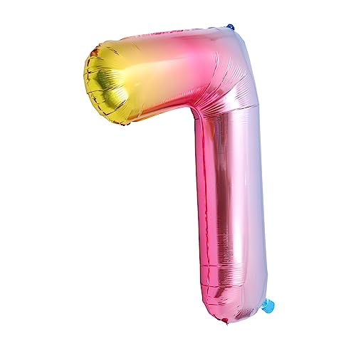 CIYODO 1 Stück Partyballons Dekorationen Zahlenballons Form Klein Folienballons Hochzeitsdeko Ballon -kits Ballons Ballondekoration Feier Ballon Aluminiumfolie von CIYODO