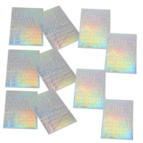 CIYODO 10 Blatt Selbstklebende Holografische Zahlen Aufkleber Vinyl Wasserfest DIY Basteln für Glatte Oberflächen Wie Türen Flaschen Autos Briefkästen Ablösbar ohne Kleberückstände CIYODO 10 Blatt Selbstklebende Holografische Zahlen Aufkleber Vinyl Wasserfest DIY Basteln für Glatte Oberflächen Wie Türen Flaschen Autos Briefkästen Ablösbar ohne Kleberückstände von CIYODO