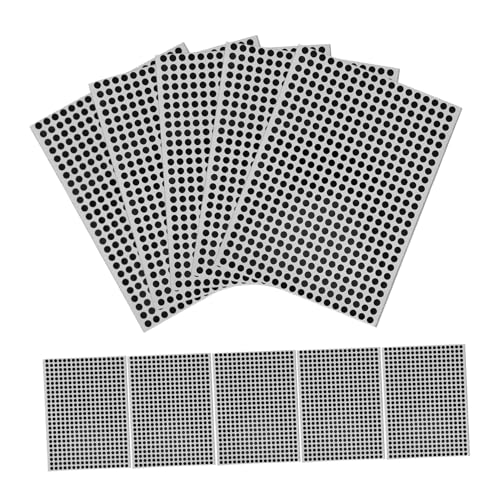 CIYODO 10 Blatt Selbstklebende Runde Punktaufkleber in Schwarz Farbcodierte Etiketten für Schule Büro und DIY organisation Praktische Markierung und Sortierung CIYODO 10 Blatt Selbstklebende Runde Punktaufkleber in Schwarz Farbcodierte Etiketten für Schule Büro und DIY organisation Praktische Markierung und Sortierung von CIYODO