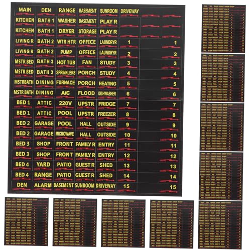 CIYODO 10 Blatt Teiliges Elektrischer Schalttafel Aufkleber Selbstklebende Farbige Breaker Katalogetiketten zur Sicheren Beschriftung und Schnellen Identifikation im Sicherungskasten CIYODO 10 Blatt Teiliges Elektrischer Schalttafel Aufkleber Selbstklebende Farbige Breaker Katalogetiketten zur Sicheren Beschriftung und Schnellen Identifikation im Sicherungskasten von CIYODO