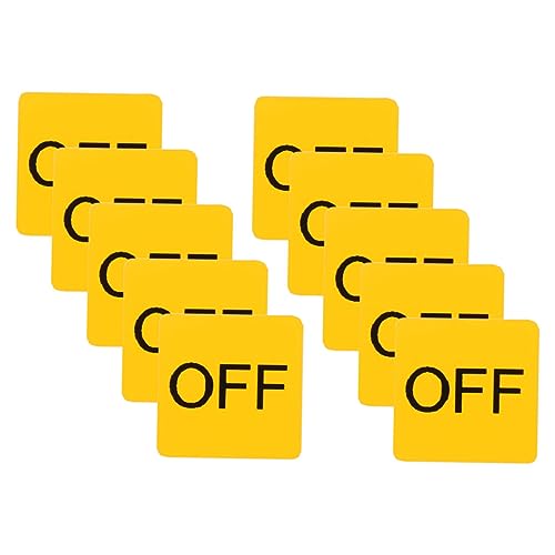 CIYODO 10 Blatt Teiliges Off Label Aufkleber für Geräte Selbstklebend Material Leicht Anzubringen und Rückstandsfrei Entfernbar Warnhinweis für Schalter und Mechanische Bedienelemente CIYODO 10 Blatt Teiliges Off Label Aufkleber für Geräte Selbstklebend Material Leicht Anzubringen und Rückstandsfrei Entfernbar Warnhinweis für Schalter und Mechanische Bedienelemente von CIYODO