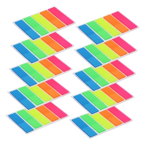 CIYODO 10 Sätze Selbstklebende Haftnotizen Memo Pads mit Index Stickern Farbige Markierungspads zum Organisieren und Referenzieren von Notizbüchern Dokumenten für Termine und Lesezeichen CIYODO 10 Sätze Selbstklebende Haftnotizen Memo Pads mit Index Stickern Farbige Markierungspads zum Organisieren und Referenzieren von Notizbüchern Dokumenten für Termine und Lesezeichen von CIYODO
