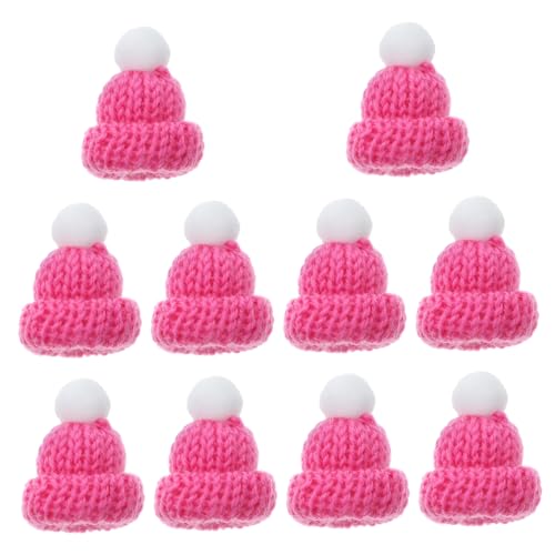 CIYODO 10 Stücke Gestrickte Weihnachtsmütze Weihnachtsmann Zubehör Für Partygeschenke Frohe Weihnachten Handgemachte Rosige Dekorationen CIYODO 10 Stücke Gestrickte Weihnachtsmütze Weihnachtsmann Zubehör Für Partygeschenke Frohe Weihnachten Handgemachte Rosige Dekorationen von CIYODO