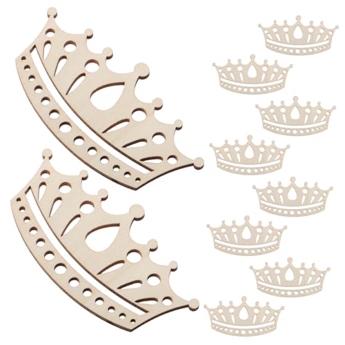 CIYODO 10 Stück Handgefertigte Pädagogische Wohndekoration Holzhandwerk Holzkrone Bastelornamente Holzkronenformen Farbe Blanke Holzkronenausschnitte Partygeschenke Beige Aus CIYODO 10 Stück Handgefertigte Pädagogische Wohndekoration Holzhandwerk Holzkrone Bastelornamente Holzkronenformen Farbe Blanke Holzkronenausschnitte Partygeschenke Beige Aus von CIYODO