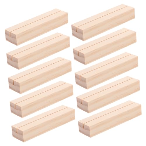 CIYODO 10 Stück Holz Kartenhalter für Tischkarten Fotohalter und Menükarten Wiederverwendbare Elegante aus Unbehandeltem Kiefernholz für Hochzeiten und Feiern CIYODO 10 Stück Holz Kartenhalter für Tischkarten Fotohalter und Menükarten Wiederverwendbare Elegante aus Unbehandeltem Kiefernholz für Hochzeiten und Feiern von CIYODO
