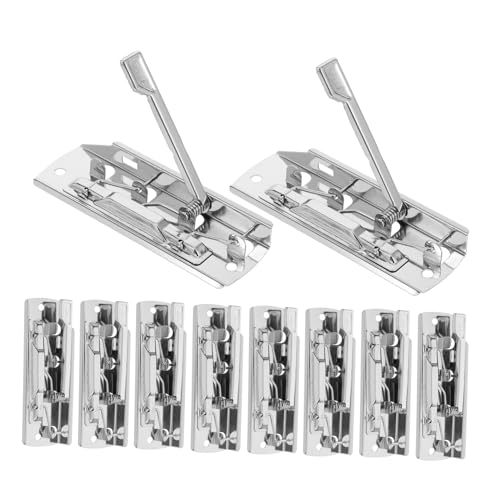 CIYODO 10 Stück Metall Klemmclips mit Starkem Griff Federbelastete Hebel Ordnerklammern Verstellbare Dokumentenhalter für Fotos Vielseitig Einsetzbar Sicherer Halt CIYODO 10 Stück Metall Klemmclips mit Starkem Griff Federbelastete Hebel Ordnerklammern Verstellbare Dokumentenhalter für Fotos Vielseitig Einsetzbar Sicherer Halt von CIYODO