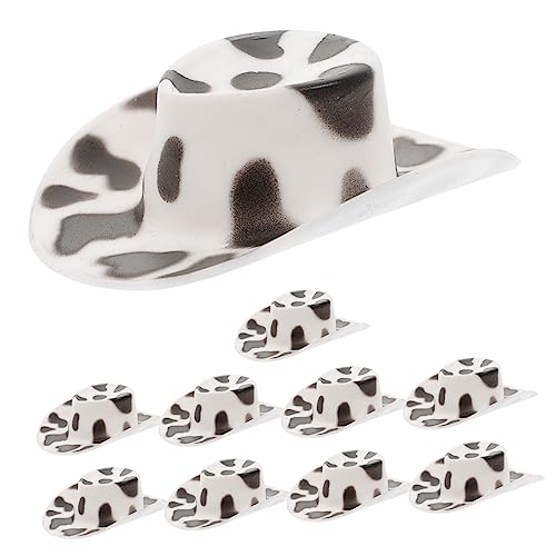 CIYODO 10 Stück Miniatur-puppenhüte Winzige Kopfbedeckungen Aus Kunststoff Hübsches Design Für Puppenkleidungszubehör von CIYODO