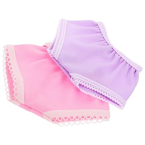 CIYODO 10 Stück Puppen-Spitzenhöschen puppenkleidung Puppen Kleidung Puppenausstattung DIY Puppenunterwäsche Puppenmode Mädchen Babypuppe Puppe kostüm Höschen für Puppen Polyester von CIYODO