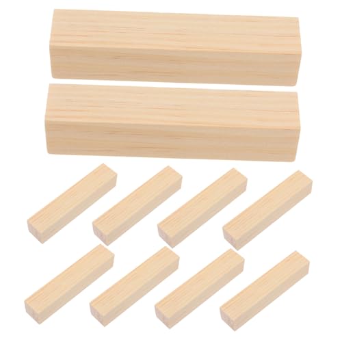 CIYODO 10 Stück Rechteckige Holzleisten für Diy Holzarbeiten Robuste Holzstreifen zum Schnitzen und Basteln für Kreative Projekte und Holzblock Schnitzerei CIYODO 10 Stück Rechteckige Holzleisten für Diy Holzarbeiten Robuste Holzstreifen zum Schnitzen und Basteln für Kreative Projekte und Holzblock Schnitzerei von CIYODO