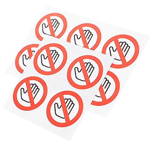 CIYODO 10 Stück Runde Warnaufkleber Nicht Berühren aus Langlebigem Vinyl Selbstklebend Sichtbar Witterungsbeständig Sicherheitshinweis für Maschinen und Geräte CIYODO 10 Stück Runde Warnaufkleber Nicht Berühren aus Langlebigem Vinyl Selbstklebend Sichtbar Witterungsbeständig Sicherheitshinweis für Maschinen und Geräte von CIYODO