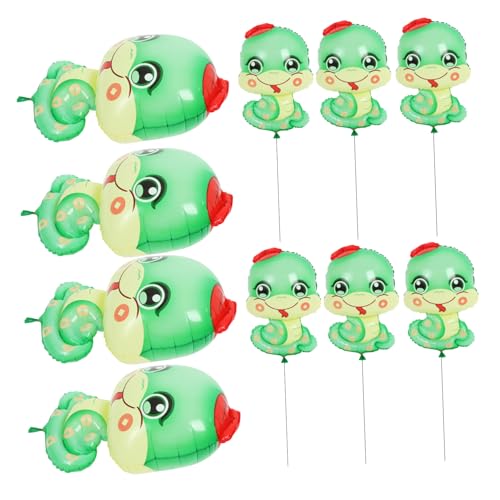 CIYODO 10 Stück Schlangenballons für Neujahr Grüne Tierballons für Zodiac Snake Partydekorationen für Geburtstagsfeiern und Babypartys Hochwertige Folienballons CIYODO 10 Stück Schlangenballons für Neujahr Grüne Tierballons für Zodiac Snake Partydekorationen für Geburtstagsfeiern und Babypartys Hochwertige Folienballons von CIYODO