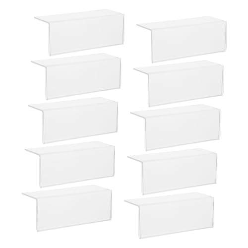CIYODO 10 Stück Selbstklebende Acryl Preisschildhalter Form Klar für Regale und Tisch Robuster Etikettenhalter zur Übersichtlichen Anzeige von Preisen und Produktinformationen in Laden CIYODO 10 Stück Selbstklebende Acryl Preisschildhalter Form Klar für Regale und Tisch Robuster Etikettenhalter zur Übersichtlichen Anzeige von Preisen und Produktinformationen in Laden von CIYODO
