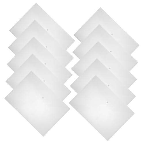 CIYODO 10 Stück Teiliges Dokumentenmappen Transparent mit Druckknopf Robuste PP Kunststoff Hüllen für Büro und Zuhause Große Kapazität Schützende Aufbewahrung für Wichtige Papiere und von CIYODO