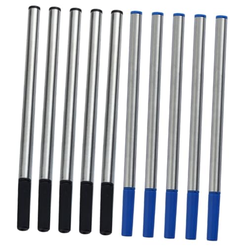 CIYODO 10 Stück Teiliges Metall Kugelschreiberminen Langlebige Blaue und Schwarze Gelminen Nachfüllungen für Kugelschreiber Geeignet für Büro Schule und Unterschriften CIYODO 10 Stück Teiliges Metall Kugelschreiberminen Langlebige Blaue und Schwarze Gelminen Nachfüllungen für Kugelschreiber Geeignet für Büro Schule und Unterschriften von CIYODO