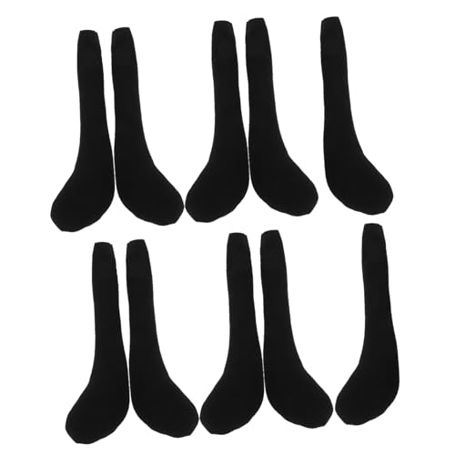 CIYODO 10 Stück Teiliges Schwarze Plüsch Puppenbeine mit Weicher Füllung Lange DIY Puppenzubehör für Selbstgemachte Stoffpuppen Geeignet für Bastelprojekte und Babypuppen Vielseitig von CIYODO