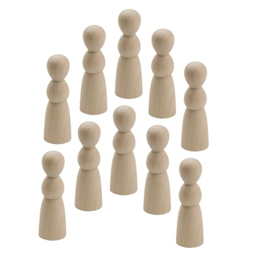CIYODO 10 unlackierte Holz-Puppen zum Basteln, natürliche Farbe, Miniatur-Figuren für Jungen und Mädchen, Kunstprojekte, leere Holzpuppen-Ornamente für kreatives Malen CIYODO 10 unlackierte Holz-Puppen zum Basteln, natürliche Farbe, Miniatur-Figuren für Jungen und Mädchen, Kunstprojekte, leere Holzpuppen-Ornamente für kreatives Malen von CIYODO