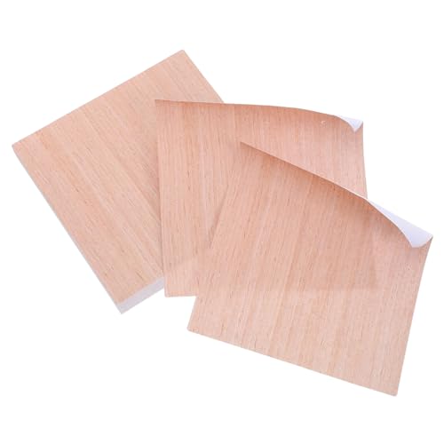 CIYODO 100 Blatt Holzmaserung Notes Selbstklebende Haftnotizen Schreibblock für Büro Schule Zuhause Studenten Lehrer Robust Haftstark Rückstandsfrei von CIYODO