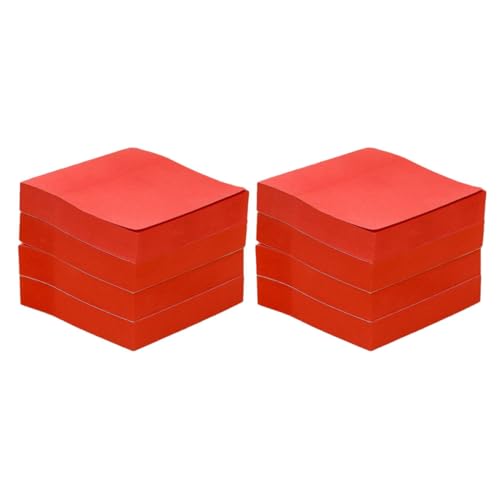 CIYODO 100 Blatt Quadratische Selbstklebende Haftnotizen in Kräftigem Rot Je Großes Schreibfeld Langlebige Haftkraft für Büro Schule und Zuhause als Praktische Study Supplies von CIYODO