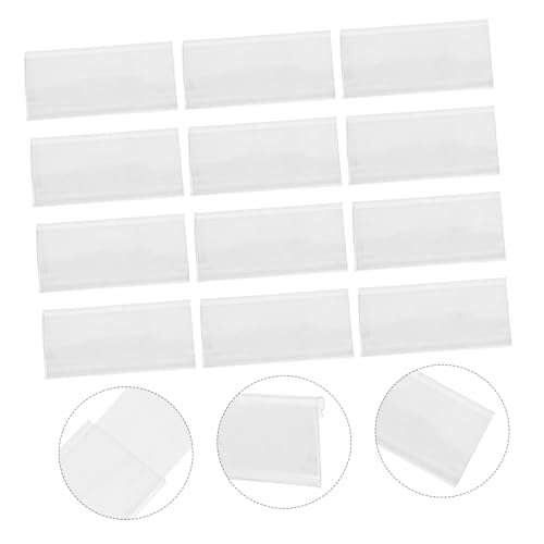 CIYODO 100 Sets Preisschild Regaletikettenhalter Kunststoffdrahtregal Etikettenhalter Etikettenhalter Ständer Preise Karten Schilderhalter Preisetiketten Organizer von CIYODO