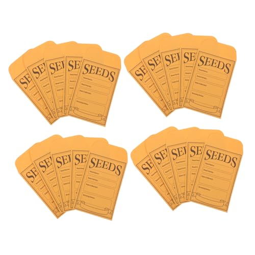 CIYODO 100 Stck. Samenpapiertüte Schlüssel Samenumschläge Aus Kleinem Braunem Papier Samenhülle Siegelaufkleber Für Samenumschläge Umschläge Für Blumensamen Samen Umschläge Kraftpapier von CIYODO