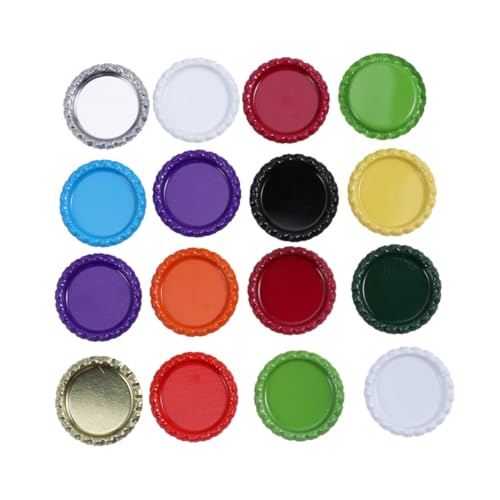 CIYODO 100 Stück Bunte Bierflaschenverschlüsse Flacher Boden ohne Gummiring für DIY Schmuckherstellung Armbänder Anhänger Bastelprojekte Vielseitig Einsetzbar Zufällige CIYODO 100 Stück Bunte Bierflaschenverschlüsse Flacher Boden ohne Gummiring für DIY Schmuckherstellung Armbänder Anhänger Bastelprojekte Vielseitig Einsetzbar Zufällige von CIYODO