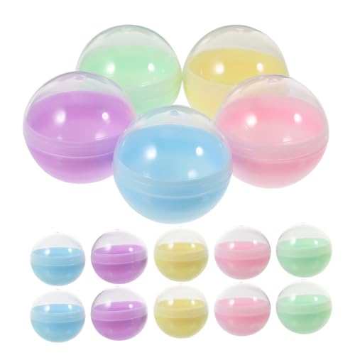 CIYODO 100 Stück Halbtransparente Plastikkapseln für Kaugummiautomaten Füllbare Runde Behälter für Diy Bastelprojekte Spielzeugpreise und Mehr pro Farbe CIYODO 100 Stück Halbtransparente Plastikkapseln für Kaugummiautomaten Füllbare Runde Behälter für Diy Bastelprojekte Spielzeugpreise und Mehr pro Farbe von CIYODO