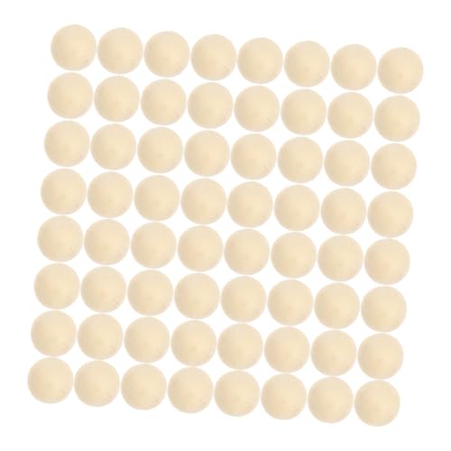 CIYODO 100 Stück Holzperlen aus Unbehandeltem Deko Kugeln für Diy Projekte Kunsthandwerk für Bastelarbeiten Heimdekoration CIYODO 100 Stück Holzperlen aus Unbehandeltem Deko Kugeln für Diy Projekte Kunsthandwerk für Bastelarbeiten Heimdekoration von CIYODO