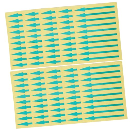 CIYODO 100 Stück Instrumentenpanel Pfeilaufkleber Reflektierend Selbstklebend Rote Gelbe Grüne Dreiecksmarker für Genaue Anzeige Armaturenbrett Geeignet von CIYODO