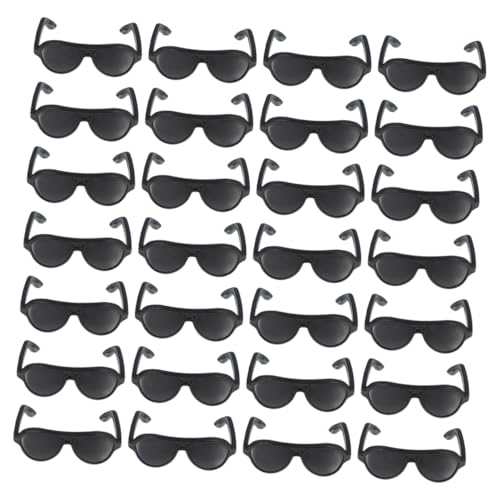 CIYODO 100 Stück Teiliges Puppen Mini Sonnenbrillen Schwarze Mini Brillen als Puppenzubehör Kompakte Puppen Dress Up Accessoires für Kreative Bastelideen CIYODO 100 Stück Teiliges Puppen Mini Sonnenbrillen Schwarze Mini Brillen als Puppenzubehör Kompakte Puppen Dress Up Accessoires für Kreative Bastelideen von CIYODO